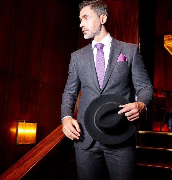 Anzug Slim Fit Grau